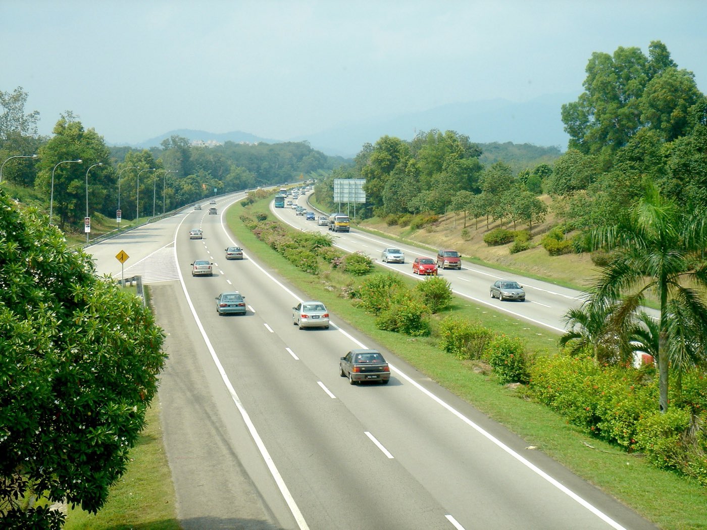North-South Expressway towards Kuala Lumpur, near Ayer Keroh in Melaka